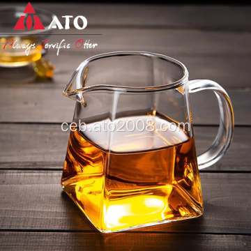 Borosilicate nga baso nga nagserbisyo sa kopa sa Teaware Glass Plast Pot